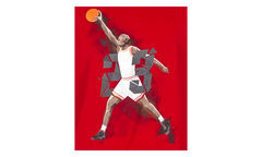 Air Jordan IX West Madison St. T-shirt "Gym Red / Black" 687820 687