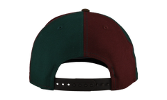 9FIFTY New York Mets Subway Series Pinwheel A Frame Snapback Hat "Black / Dark Green / Brown" NE217