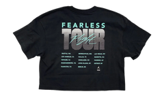 Air Jordan Fearless Tour Boxy Cropped T-Shirt WMNS "Black / Green" DX5973 010
