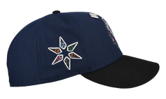59FIFTY Chicago Black Hawks Fitted Hat "Navy / Black / Pink Brim" NE454