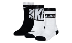 Sport Graphic Crew Socks (3 Pack) GS "Black / White" BN0679 023