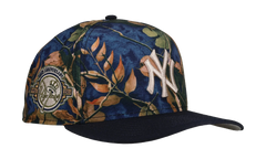 9FIFTY New York Yankees 100th Anniversary A Frame Snapback Hat "Leaves / Blue" NE289