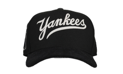 9FIFTY New York Yankees A Frame Snapback Hat "Chainstitch - Corduroy Black" 44531114442940