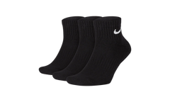 Everyday Cushioned Training Ankle Socks (3 Pairs) "Black / White" SX7667 010