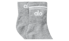 Half-Crew Throwback Sock "Grey / White" ALO03