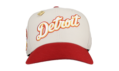 59FIFTY Detroit Tigers April 4th Collection Tiger Stadium Patch Fitted Hat "White / Red" 123451295289