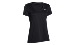 Tech V-Neck Short Sleeve T-Shirt WMNS "Black" 1255839 002