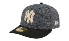 59FIFTY New York Yankees MLB Fitted Hat "Tweedy Cotton Black" NE463