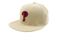 MLB Team Cord Fitted Phillies 2004 Cap "Cream" 6HSF1838 PPH04PPPCREA