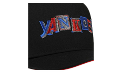 9FIFTY New York Yankees 2003 World Series A Frame Snapback Hat "Black / Metallic" NE268
