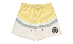 Brushed Poly Track Short "Bone / Yellow" HTG240123 BONE