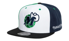 NBA TRI Cycle Fitted Cap "Dallas Mavericks - White / Black" 6HSFDX21127 DMAWHBK