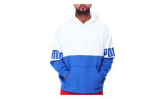 Power Colorblock Fleece Hoodie "Nebulas Blue / White" 846795 75