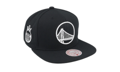 NBA Evergreen Black White Snapback Cap "Golden State Warriors - Black" HS8547 GSWBLCK