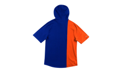 NBA Short Sleeve Split Hoodie "New York Knicks - Royal / Orange" HDSSAJ19008 NYKRYOR
