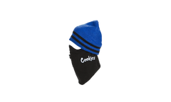 Glaciers Of Ice Jacquard Stripe Beanie Face Mask "Blue" 1546X4338 BLU