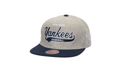 MLB Tailsweep 2.0 Melton Snapback Cap "New York Yankees - Grey" HHSS7435 NYYYYPPPGREY