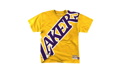 NBA Big Face Short Sleeve Tee "Los Angeles Lakers - Gold" SSTEBW19070 LALGOLD