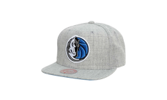 NBA Team Heather 2.0 Snapback Cap "Dallas Mavericks - Grey Heather" HHSS3272 DMAYYPPPGYHT