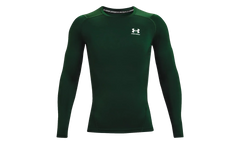 HeatGear Compression Long Sleeve "Forest Green / White" 1361524 301