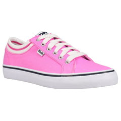 Jump Kick Rib Knit Collar Lace Up Sneakers