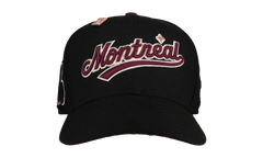 59FIFTY Montreal Expos Script Fitted Hat "Black / Maroon" NE169
