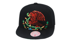 Branded Cropped Eagle Snapback Cap "Mexican Flag - Black" 6HSSTD17420 MNNBLCK