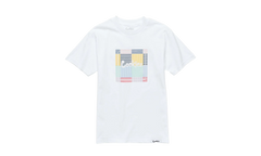 South Hampton Seersucker Patchwork Logo Tee Shirt "White" 1542T3860 WHT