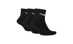 Everyday Cushioned Training Ankle Socks (3 Pairs) "Black / White" SX7667 010
