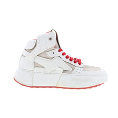Haldon Womens White Leather Lifestyle Sneakers Shoes