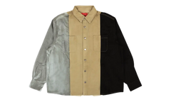 Colorblock Denim Button Down Shirt "Multi (Rainbow)" FF0SMS04AP TE741 769