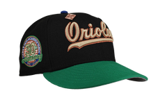 59FIFTY Baltimore Orioles 30th Anniversary Fitted Hat "Black / Green Metallic Script" NE430