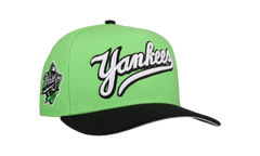 9FIFTY New York Yankees 1998 World Series Script A Frame Snapback Hat "Lime Green" NE242