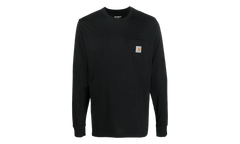 Long Sleeve Pocket T-shirt "Black" I030437 89XX