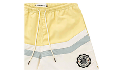 Brushed Poly Track Short "Bone / Yellow" HTG240123 BONE
