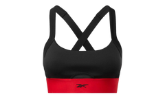 Cardi B Workout Bra WMNS "Black / Red" H48421