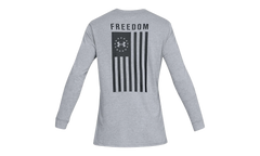 Freedom Flag Long Sleeve Tee "Steel Light Heather / Black" 1333369 035