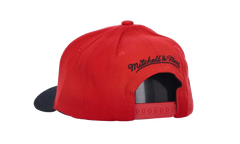 NBA Team 2 Tone 2.0 Stretch Snapback Cap "Chicago Bulls - Red / Black" HHSS3265 CBUYYPPPRDBK