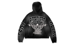 Never Been Normal Rhinestone Hoodie "Black" RET016