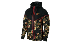 Sportswear NSW Floral Windrunner Printed Jacket WMNS "Black / Red / Yellow" 922188 010
