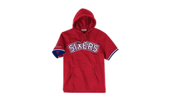 NBA French Terry Short Sleeve Hoodie "Philadelphia 76ers - Scarlet" FPHDMG18037 P76SCAR1