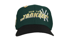59FIFTY New York Yankees 1999 World Series Script Fitted Hat "Green / Gold" NE251