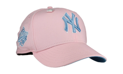 59FIFTY New York Yankees 1999 World Series Fitted Hat "Sky / Pink" NE419