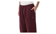 Solo Swoosh Cuffed Fleece Pants "Burgundy Crush" HV1088 652
