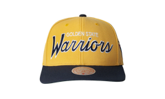 NBA Hardwood Classics Team Script 2.0 Pro Snapback Cap "Golden State Warriors - Yellow" HHSS5132 GSWYYPPPYELL