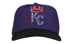 59FIFTY Kansas City Royals Trippy 40th Anniversary Patch Fitted Hat "Blue / Grey" 123451297206