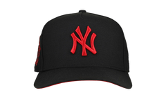 9FIFTY New York Yankees 1999 World Series A Frame Snapback Hat "Black / Red - Visor" NE260