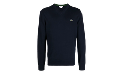 Cotton V-Neck Sweater "Navy Blue" AH1951 166
