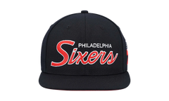 NBA Team Script 2.0 Snapback Cap "Philadelphia 76ers - Black" HHSS3280 P76YYPPPBLCK