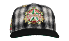 59FIFTY Texas Rangers "Holiday Plaid" 2020 Inaugural Fitted Hat "Metallic - Black Plaid" 123451298058